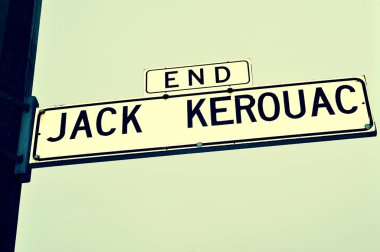 sonunda jack Kerouac sokak işaret san francisco, Amerika Birleşik Devletleri