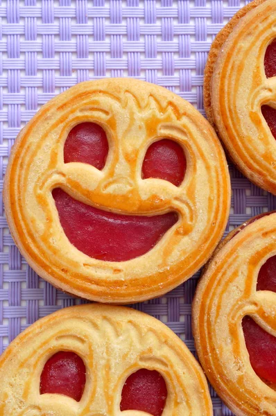 Smiley biscuits — Stock Photo, Image