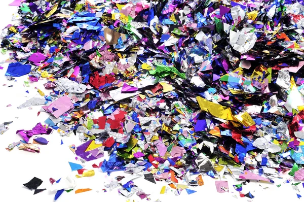 Metallic confetti — Stock Photo, Image