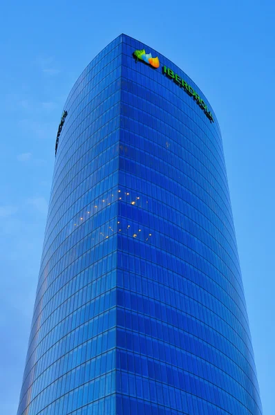 Torre Iberdrola em Bilbau, Espanha — Fotografia de Stock