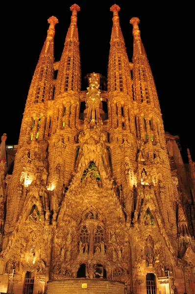 Sagrada Familia w Barcelonie, Hiszpania — Zdjęcie stockowe