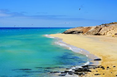 Sotavento fuerteventura, Kanarya Adaları, İspanya plaj