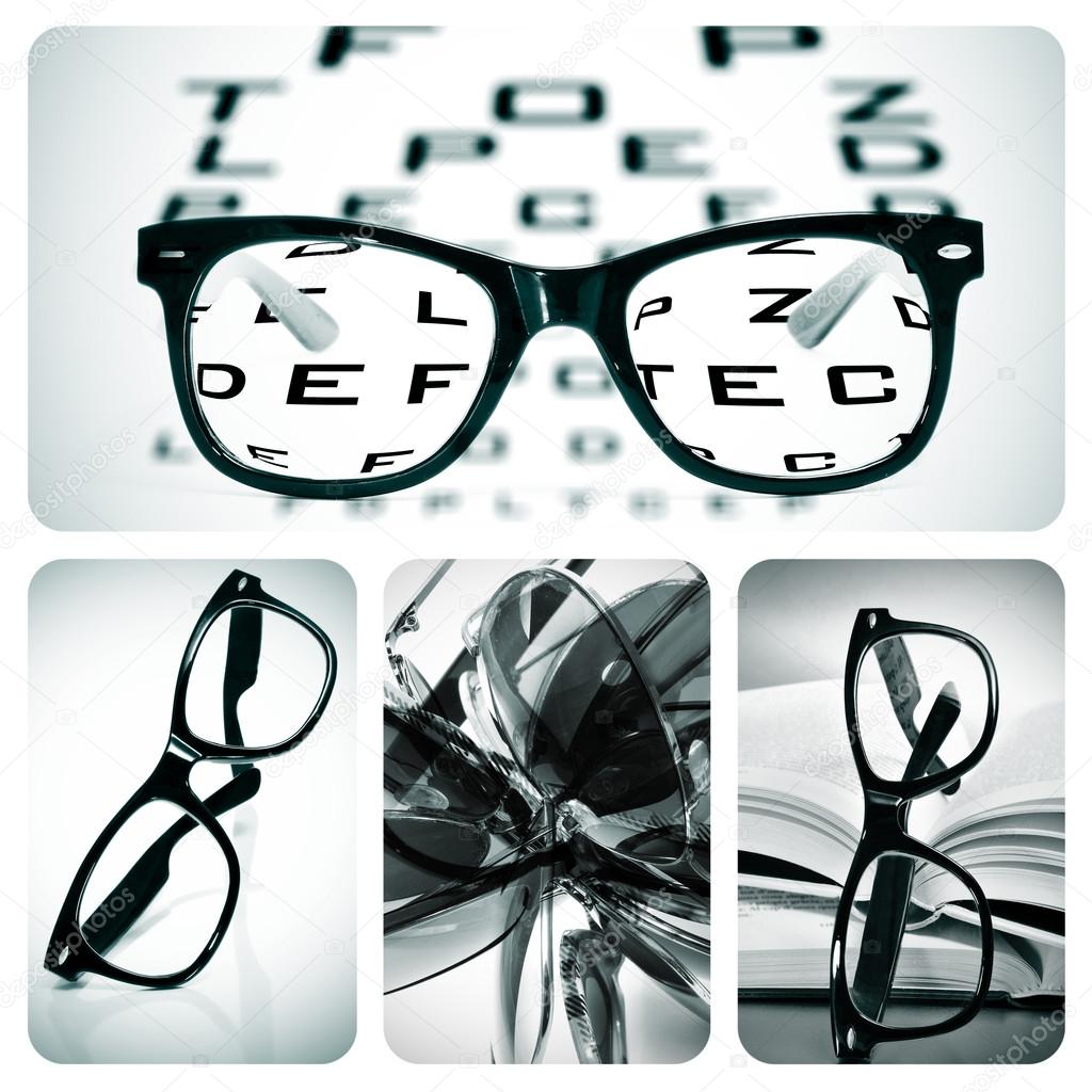 Eyeglasses collage