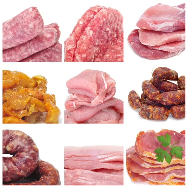 Collage di carne — Foto Stock