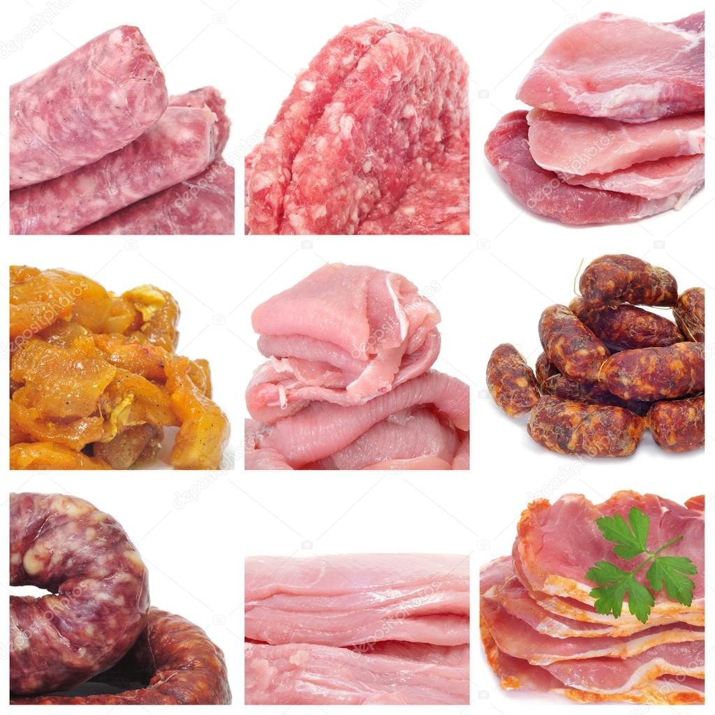 Meat collage