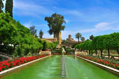Alcazar de los reyes cristianos Cordoba, İspanya