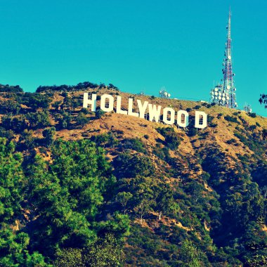 Hollywood sign mount lee, los angeles, Amerika Birleşik Devletleri