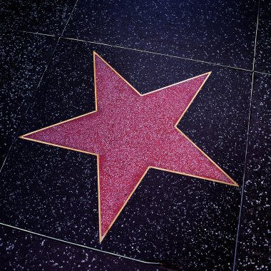 Hollywood Walk of Fame in Los Angeles, United States clipart