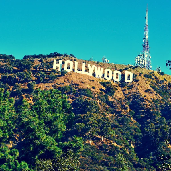 Hollywood sign in Mount Lee, Los Angeles, United States — Stock Photo, Image