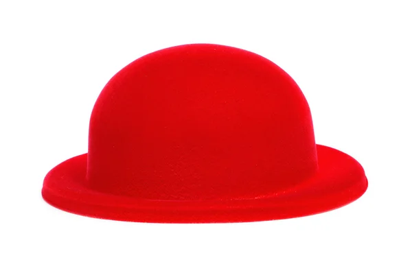 Cappello bombetta rosso — Foto Stock