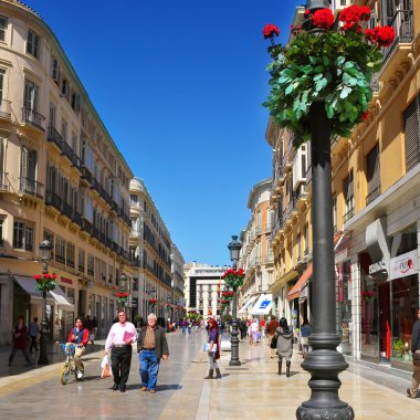 Calle larios Malaga, İspanya