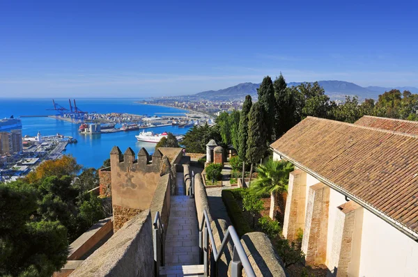 Castello di Gibralfaro a Malaga, Spagna — Foto Stock