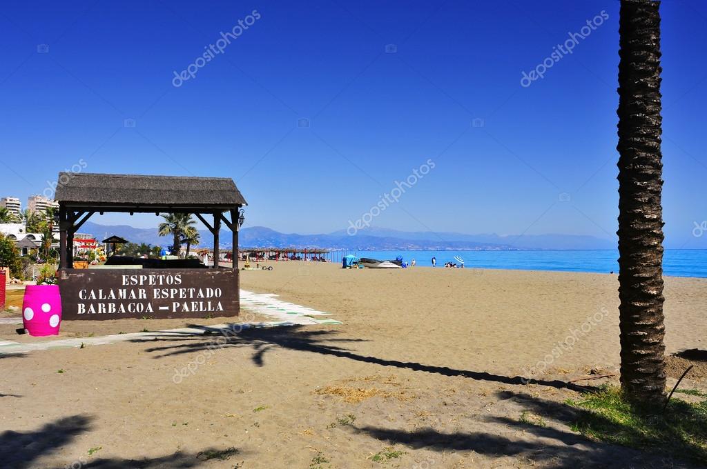 Plage De Pedregalejo à Malaga Espagne Photographie