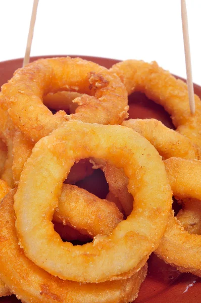 Spanish calamares a la romana, squid rings breaded and fried — Stock Photo, Image