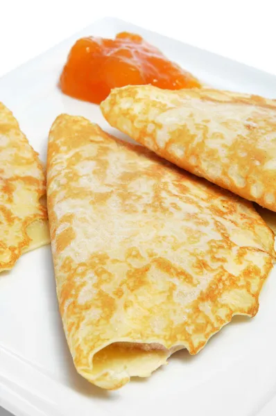 Crêpes et confiture — Photo