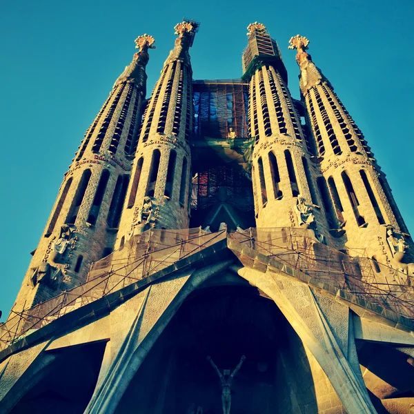 Sagrada Familia w Barcelonie, Hiszpania — Zdjęcie stockowe