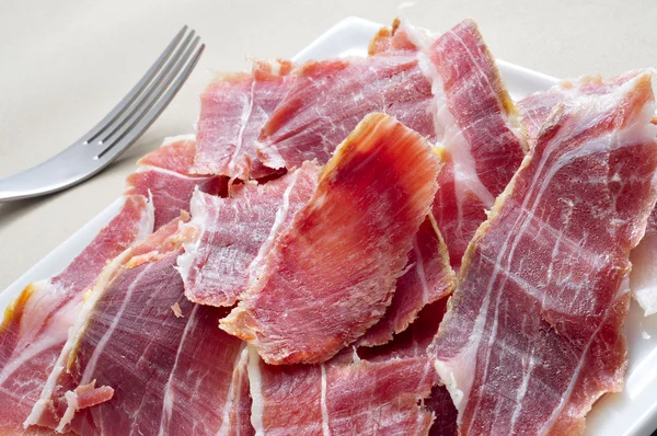 Serrano ham tapas — Stock Photo, Image