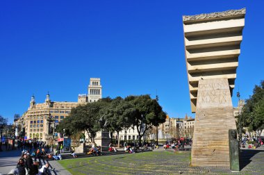 Placa catalunya, Barselona, İspanya