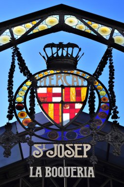 Sant josep de la boqueria market Barcelona, İspanya