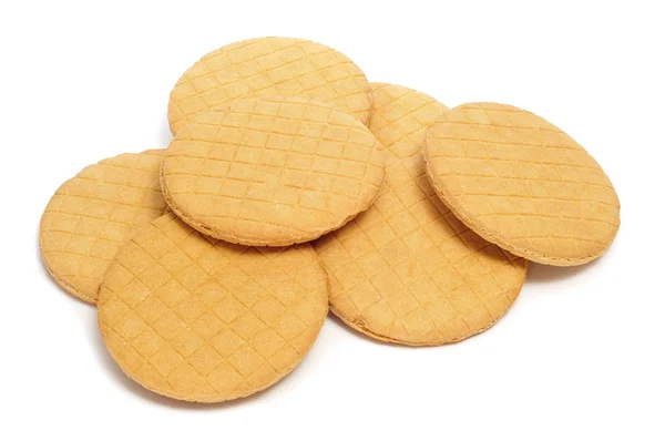 Stroopkoeken, biscoitos de caramelo holandês — Fotografia de Stock