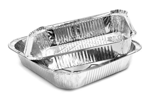 Aluminium foil trays — Stock Photo, Image