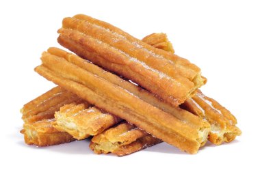 porras, thick churros typical of Spain clipart