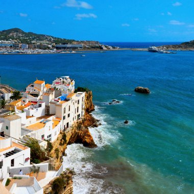 Sa Penya District in Ibiza Town, Balearic Islands, Spain clipart