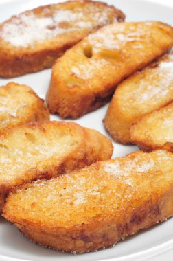 torrijas, tipik İspanyol tatlı için Oruç ve Paskalya