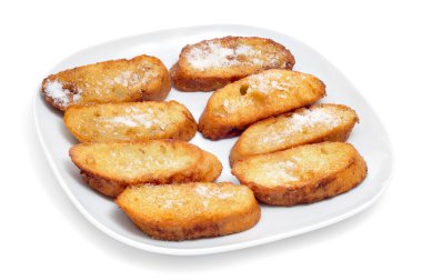 torrijas, tipik İspanyol tatlı için Oruç ve Paskalya