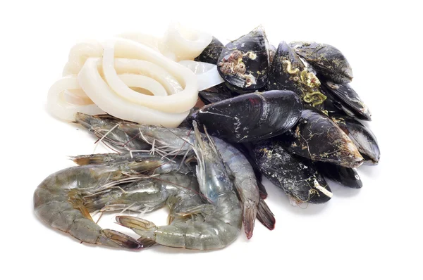 Сырые морепродукты — стоковое фото