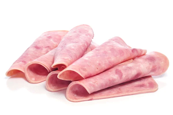 Gehakte, een Spaanse koude cut vergelijkbaar mortadella — Stockfoto