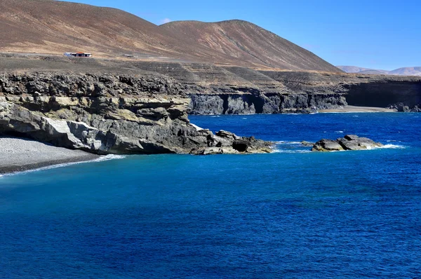 Ajuy pobřeží fuerteventura, Kanárské ostrovy, Španělsko — Stock fotografie