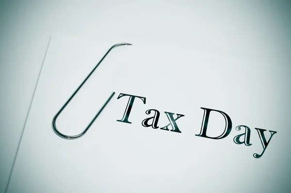 Tax day — Stock Photo, Image