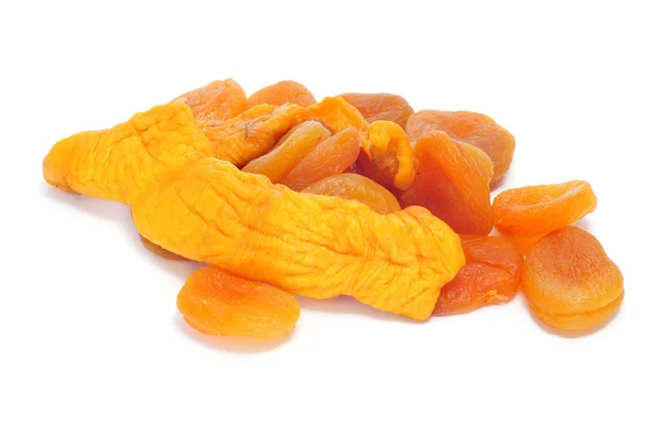 Dried apricots and peaches — Stock Photo, Image