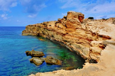 Punta de sa pedrera sahil formentera, Balear Adaları, İspanya