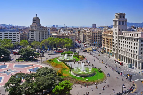 Placa Catalunya in Barcelona, Spanien — Stockfoto