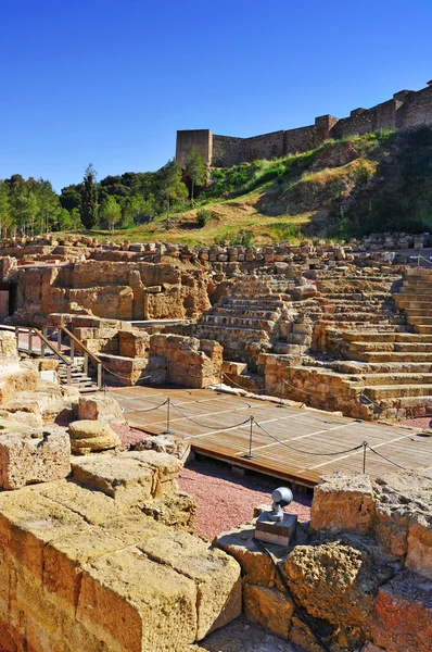 Římské divadlo v Malaze, Španělsko — Stock fotografie