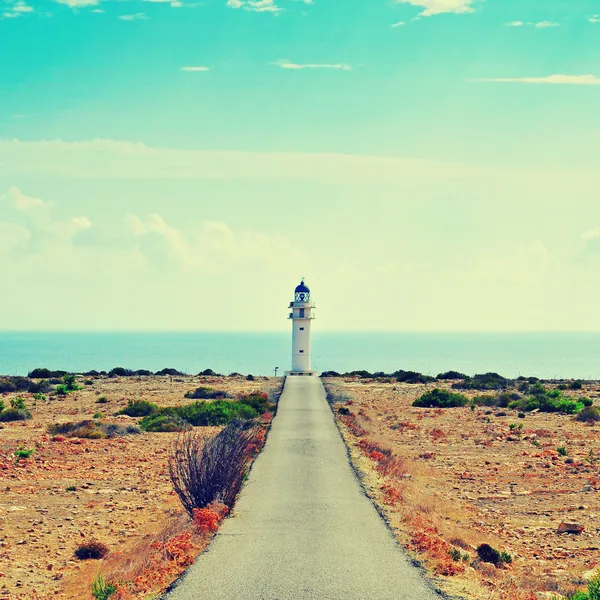 Far de barbaria in formentera, balearen, spanien — Stockfoto