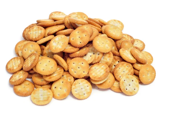 Slané kulaté sušenky — Stock fotografie