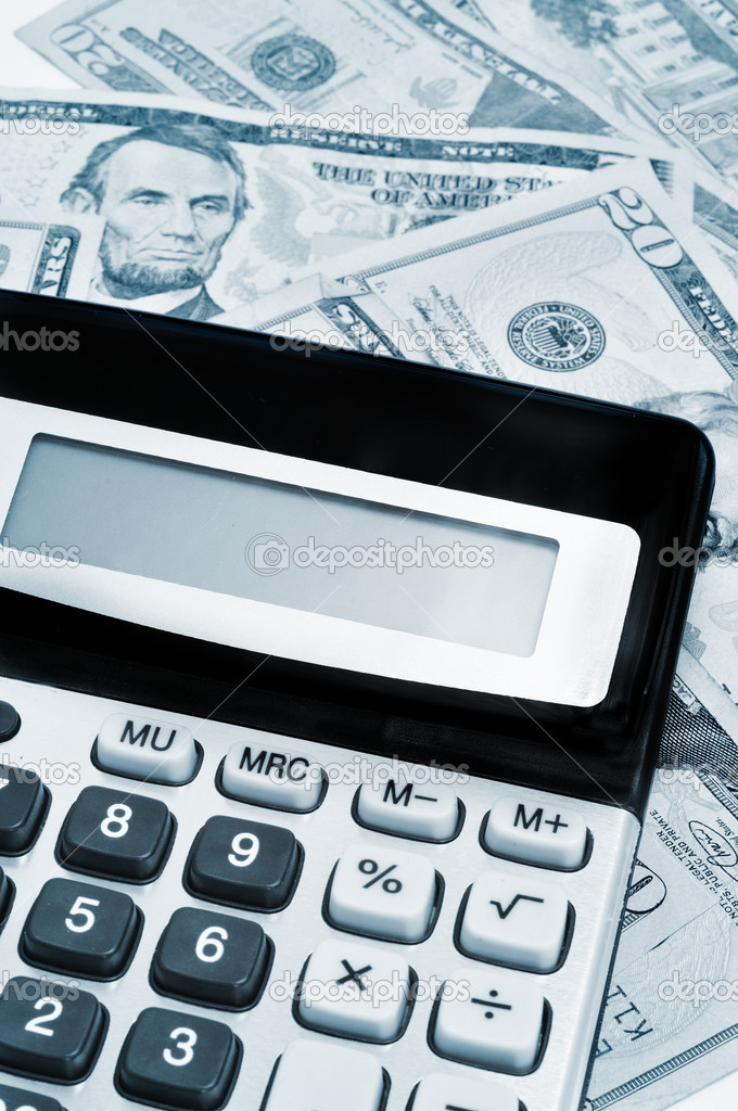 calculator and dollars
