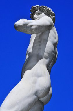 Replica of the David by Michelangelo in Florence, Italy clipart