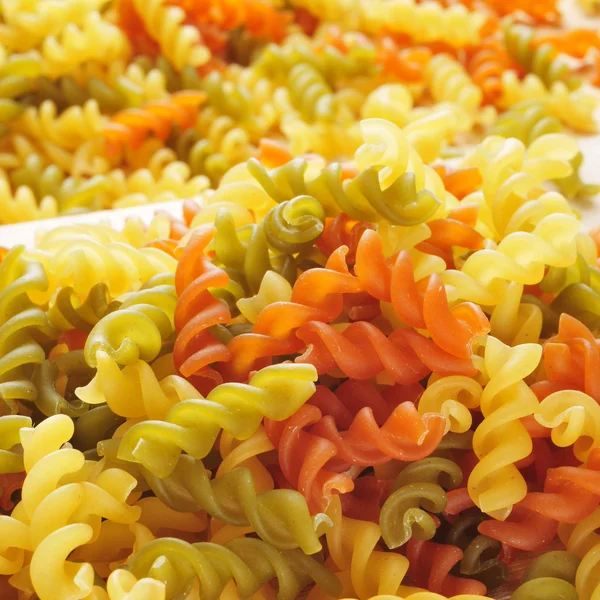 Zeleninové fusilli — Stock fotografie