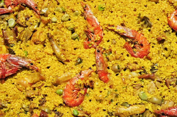 Španělská paella mixta — Stock fotografie