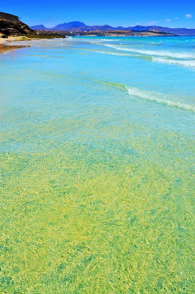 Playa esmeralda in fuerteventura, Canarische eilanden, Spanje — Stockfoto