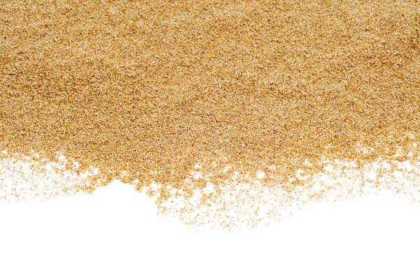 sand on a white background