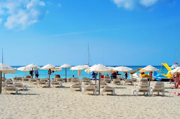 Ses illetes Strand in Formentera, Balearen, Spanien — Stockfoto