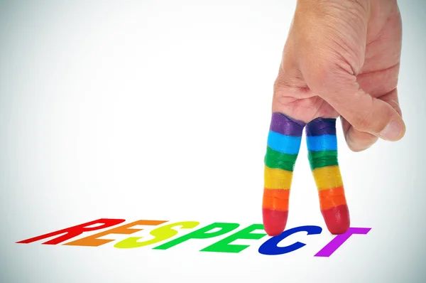Respect to the LGBT community — Stock Photo, Image