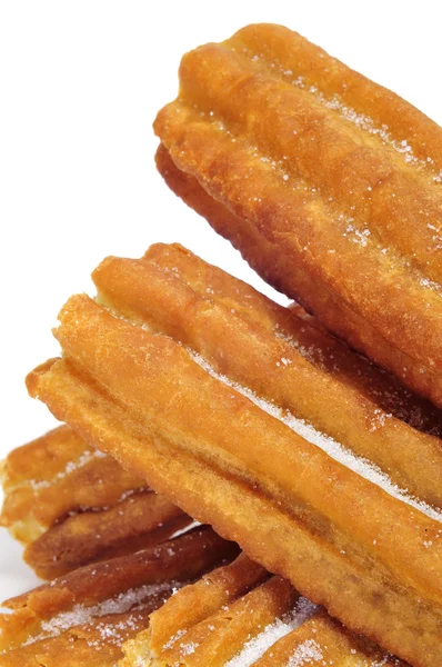 Porras, churros grossos típicos de Espanha — Fotografia de Stock