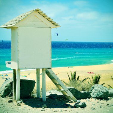 Sotavento fuerteventura, Kanarya Adaları, İspanya plaj