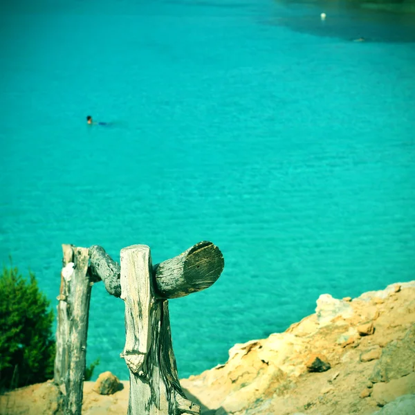 Cala Saona Beach in Formentera, Balearic Islands, Spain — Stock Photo, Image